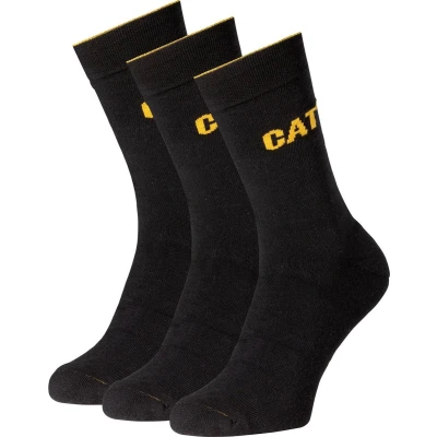 Afbeelding van Caterpillar CAT Executive 3PACK Sokken, Heren, Maat: 43 46, Black