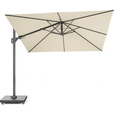 Afbeelding van Platinum zweefparasol Challenger T² premium 300x300 antraciet frame Champagne doek
