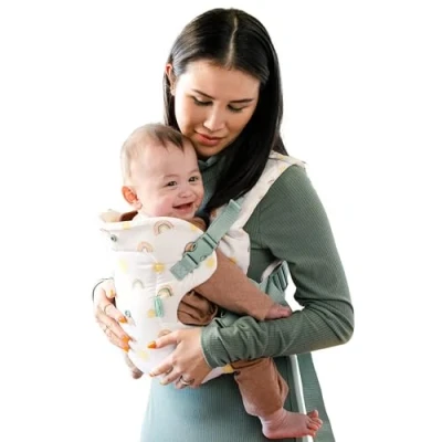 Afbeelding van Infantino Flip Advanced 4 in 1 Carrier Ergonomische, converteerbare, face en out voor achterkant draagtas pasgeborenen oudere baby&#039;s 3,6 14,5 kg, regenboog