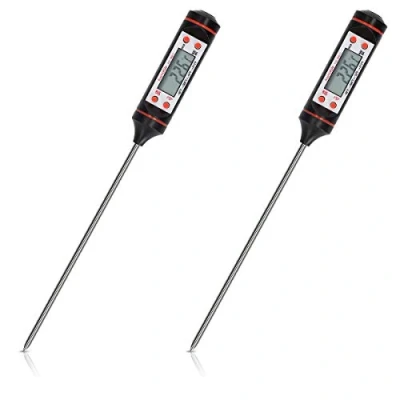 Afbeelding van kwmobile digitale kook thermometer set Lees de temperatuur van vlees Voor in keuken, BBQ, smoker, grill en hete dranken LCD display
