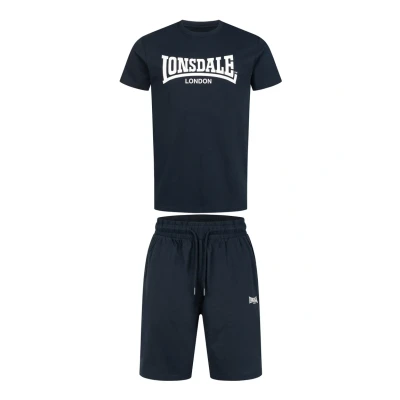 Afbeelding van Lonsdale SET Normale Passform MOY Trainingsbroek, Heren, Maat: Medium, Dark navy white