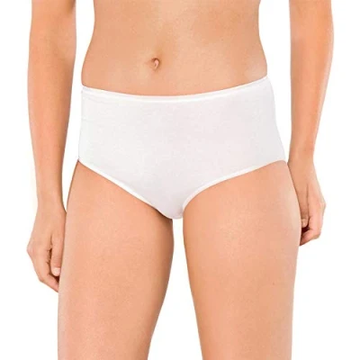 Afbeelding van Schiesser Dames midi slip katoen klassieke pasvorm (verpakking van 2), wit (wit 100), 44