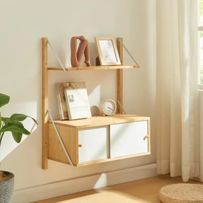 Afbeelding van Wandrek Tingvoll 85x65x34 cm bamboe naturel [en.casa]