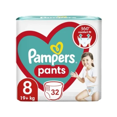 Afbeelding van Pampers Baby Dry Luierbroekjes Maat 8 (19+ kg) 32 stuks