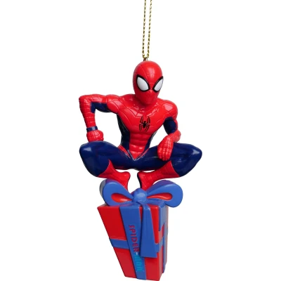 Afbeelding van Ornament plastic spiderman present l8cm Kurt S. Adler