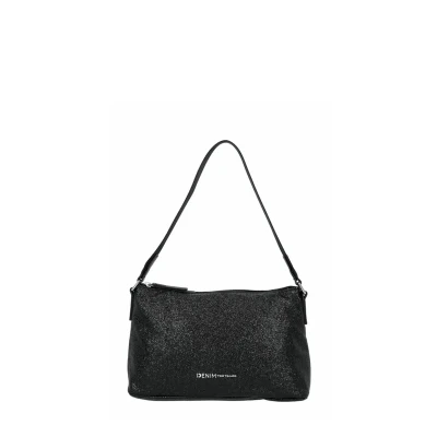 Afbeelding van TOM TAILOR schoudertas Quinn Shoulder Bag Metallic Black antraciet