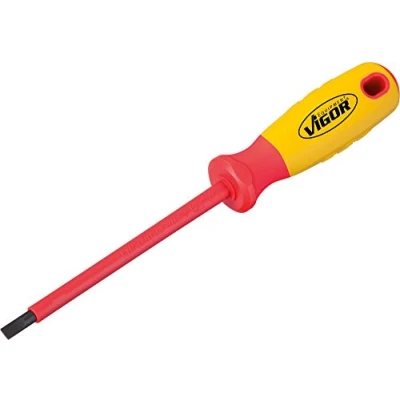 Afbeelding van VIGOR VDE Platte schroevendraaier Kopbreedte: 5 mm Koplengte: 125