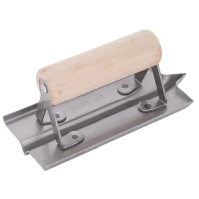 Afbeelding van Marshalltown betongroeffrees, R 6 mm, B 13 D mm met houten handvat, uit staal, voor beton en vloer, afmeting: 152x76