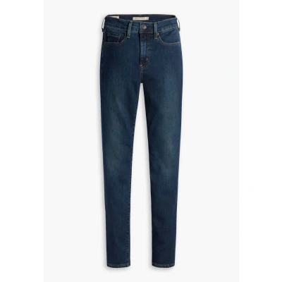 Afbeelding van Levi&#039;s dames 724 high waist slim fit jeans met medium wassing in de kleur Indigo, maat: W26/L30