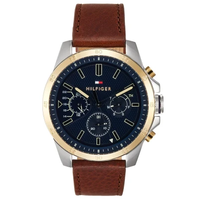 Afbeelding van Tommy Hilfiger Decker Casual Chronograaf, Heren, Maat: One Size, Blau