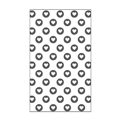 Afbeelding van Vaessen Creative 100604 113 Mini Embossing Folder, vol hart, voor het toevoegen van textuur en dimensie aan plakboekpagina&#039;s, kaarten andere papercraft projecten, 3 x 5 inch
