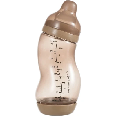 Afbeelding van Difrax S Babyfles Wide 310 ml Anti Koliek Bruin