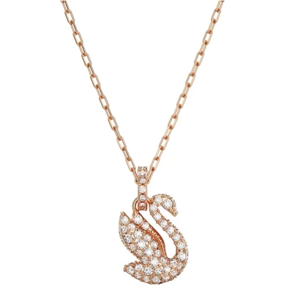 Afbeelding van Swarovski 5647555 Iconic Swan Rosékleur Ketting
