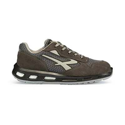 Afbeelding van U Power Red Lion Push, uniseks veiligheidsschoenen, lichtgewicht, flexibele, anti lek lederen sneakers, met Infinergy inzetstuk, aluminium neuskappen Grey 41