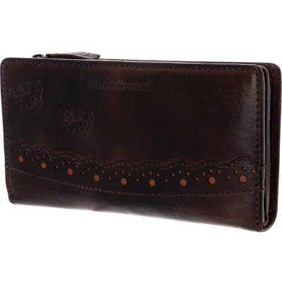 Afbeelding van bruno banani Leren Portemonnee Ziloo Zip Around Wallet Brown Bruine