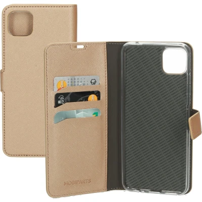 Afbeelding van Mobiparts Saffiano Wallet Case Samsung Galaxy A22 5G (2021) Copper