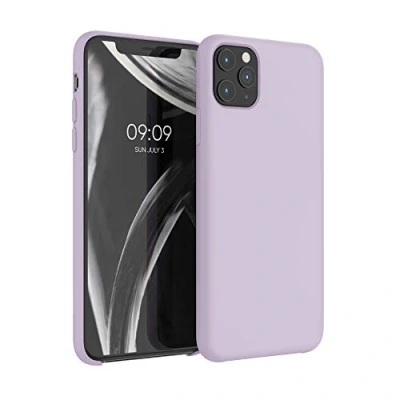 Afbeelding van kwmobile telefoonhoesje compatibel met Apple iPhone 11 Pro Max hoesje Zachte case voor smartphone Back cover in lila wolk