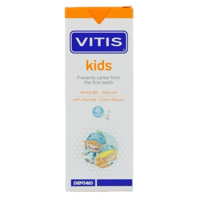 Afbeelding van Vitis Kids Tandpasta &amp; Gel 2+ jaar 50ml Kersen smaak