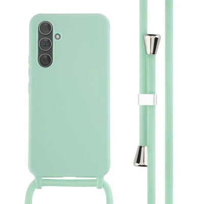 Afbeelding van Samsung Galaxy A54 (5G) Hoesje Siliconen en TPU (zacht) iMoshion Softcase/Koordhoesje/Backcover Mintgroen Telefoonhoesje