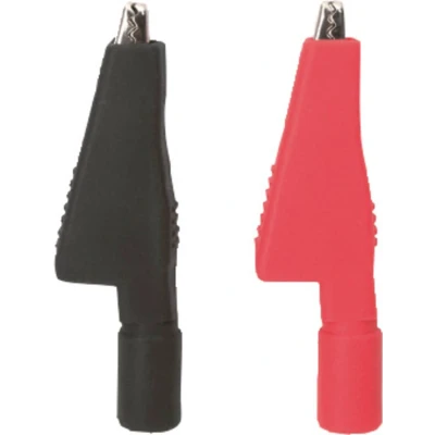 Afbeelding van Testboy Krokoklemmensatz (schwarz / rot) Krokodillenklemmenset Zwart, Rood 1 set(s)
