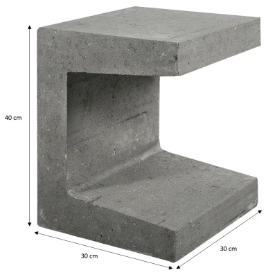 Afbeelding van Gardenlux U element 30x30x40 Cm Grijs Betonnen