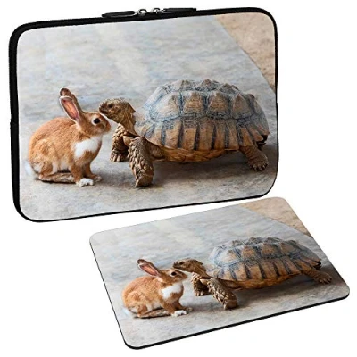 Afbeelding van Pedea Design Tablet PC Case 15,6 inch + Mauspad rabbit and turtle