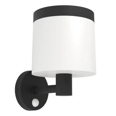 Afbeelding van EGLO Pantete Solar Wandlamp Buiten LED 21 cm Zwart/Wit