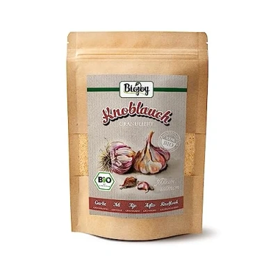 Afbeelding van Biojoy Biologisch Knoflook Granulaat (500 g), gedroogde Knoflookkorrels (Allium sativum)
