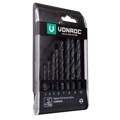 Afbeelding van VONROC Metaalborenset 8 st Universeel 3 tot 10 mm
