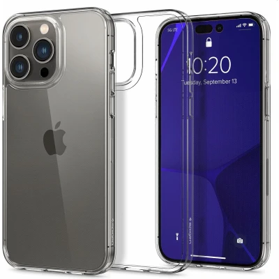 Afbeelding van Apple iPhone 14 Pro Max Hoesje Kunststof Spigen Hardcase/Backcover Transparant Telefoonhoesje