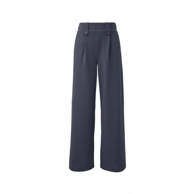 Afbeelding van QS WIDE Broek, Dames, Maat: 32x30, Tiefblau