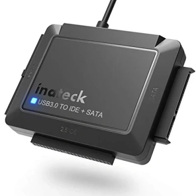 Afbeelding van Inateck USB 3.0 naar IDE/SATA Externe Harde Schijf Reader Van toepassing op 2.5&quot;/3.5&quot; HDD/SSD, IDE adapter met 12V/2A voeding, SA03001