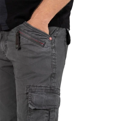 Afbeelding van Timezone Regular BenTZ Zipper Charcoal Grey Cargobroek Heren