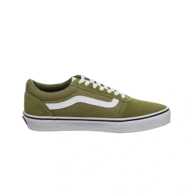 Afbeelding van Vans Heren Filmore Decon Sneaker, Suede/Canvas Olive/Wit, 8 UK, Suede Canvas Olijf Wit, 42 EU