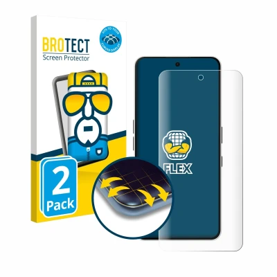 Afbeelding van BROTECT Screenprotector voor Nothing Phone (3a) Folie Beschermfolie transparant volledig dekking (2 Stuks)