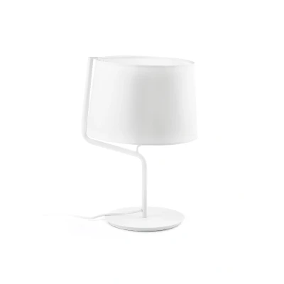 Afbeelding van Faro Lighting Berni 1 Light Tafellamp Wit, E27