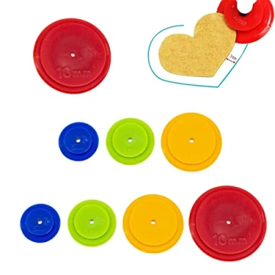 Afbeelding van Naaien Tracking Wiel Ronde Toewijzing Patch Werk Parallel Lijn Tekening Plastic Patchwork Tool voor Ambachten