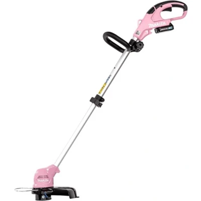 Afbeelding van Makita UR100DZP 12 Volt CXT accu roze grastrimmer zonder en lader trimmer rose kleur