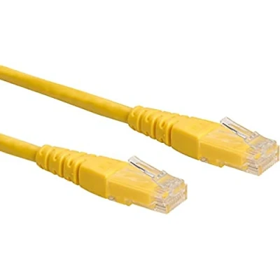 Afbeelding van Netwerkkabel Cat6 U/UTP 2 meter (100% koper, Geel)