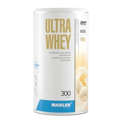 Afbeelding van Maxler Ultra Whey Protein 23 g eiwit per portie Puur weiproteïnepoeder Weiproteïneconcentraat, weiproteïne isolaat, weiproteïnehydrolysaat Met BCAA Vanille ijs 300g