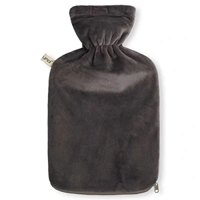 Afbeelding van Premium kruik 1,8 liter met hoogwaardige Superzachte Koreaanse Fleece hoes ritssluiting en extra voering BS1970:2012 gecertificeerd (grijs)