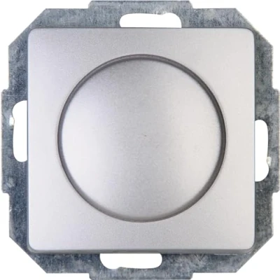 Afbeelding van Kopp Parijs universele dimmer met drukschakelaar voor led, fase en faseafsnijding, led 3 100 watt, gloeilampen 10 250 zilver, 846020088