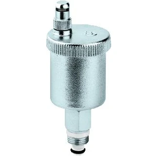 Afbeelding van Caleffi minical automatische ontluchter 1 2 met klep en veiligheidskap verchroomd 502142