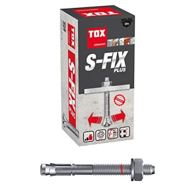 Afbeelding van TOX Boutenanker S Fix Plus M16 x 125/3 mm 20 stuks 04210143 verzinkt