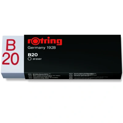 Afbeelding van Gum rOtring B20 65x23x10mm potlood wit