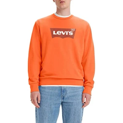 Afbeelding van Levi&#039;s Standard Graphic CREW Sweater, Heren, Maat: Small, Orange