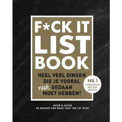 Afbeelding van F*CK it list book (Hardback)