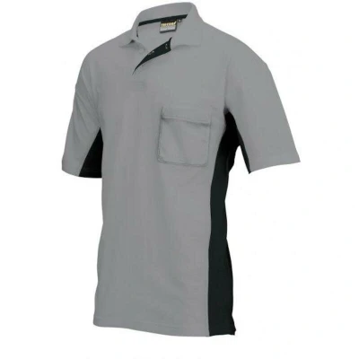 Afbeelding van Tricorp Poloshirt Workwear 202002 180gr Grijs/Zwart Maat XS