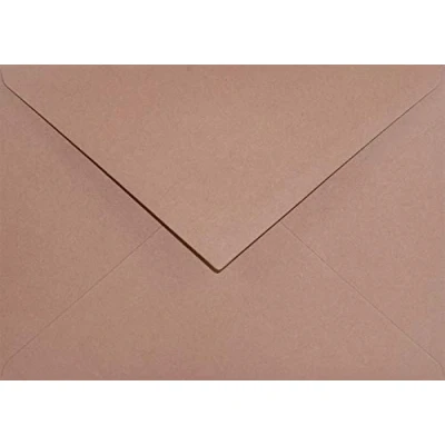 Afbeelding van Netuno 25 donkerrode C6 enveloppen puntklep zonder venster 114x162mm 120g Keaykolour Rosebud fijn papier eco gekleurde premium klasse gerecycleerd voor bruiloft uitnodigingen bedankkaartjes