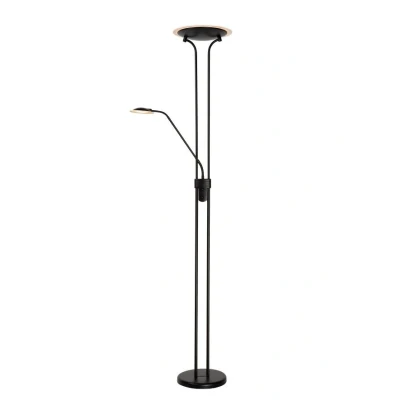 Afbeelding van Lucide Champion staande leeslamp zwart